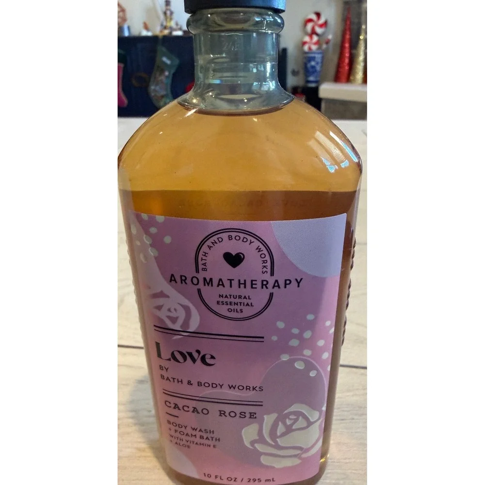Bath Body‎ Works Aromatherapy Love Cacao Rose Body Wash Foam Bath 10 FL OZ